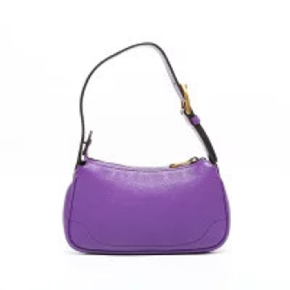 Gucci Hobo Aphrodite Leather Shoulder Bag Purple - Picture 3 of 13